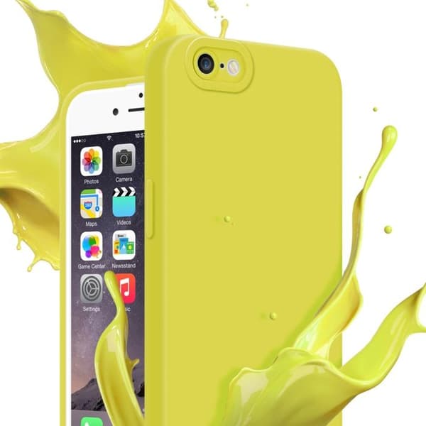 Skyddsfodral för iPhone 6 PLUS / 6S PLUS i FLUID GUL Stötskyddande Fodral Gul