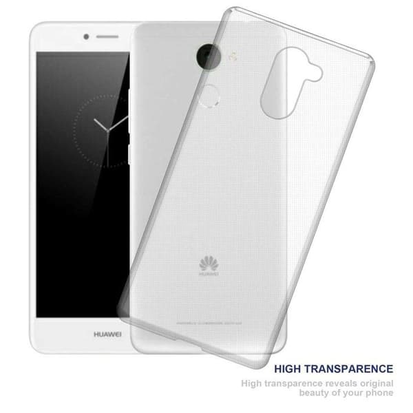 Transparent stötsäker silikonfodral för Huawei Enjoy 7 PLUS Vit