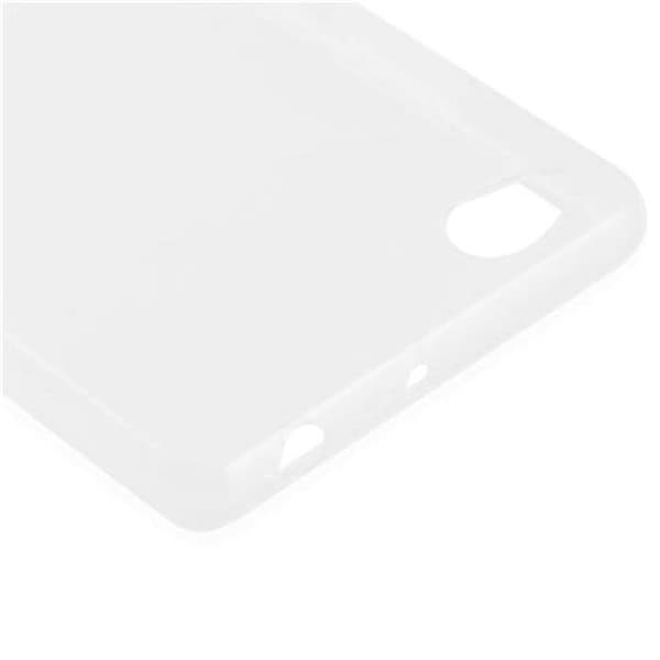 Transparent stötsäker silikonfodral för ZTE Nubia Z9 MAX Vit