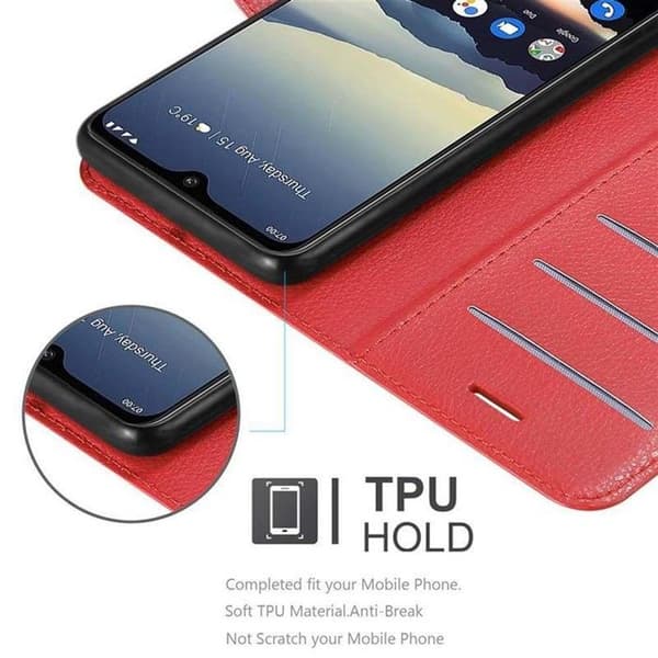 Fodral för Nokia 7.2 i KIRSCHRÖD Röd