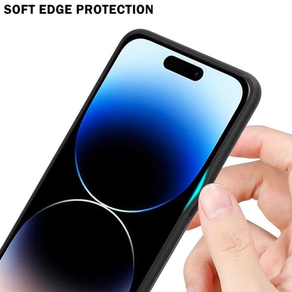 iPhone 14 PRO MAX Fodral i RÖD - SVART Stötskydd Bicolor design Svart