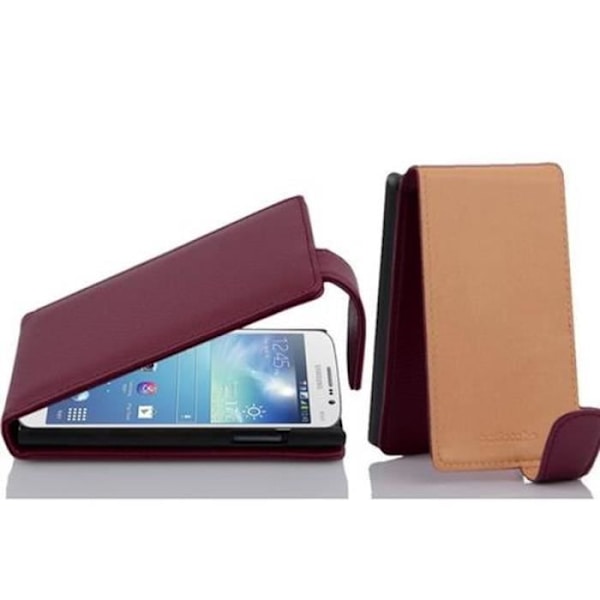 Cadorabo Fodral Samsung Galaxy MEGA 5.8 DESIGN FLIP Style Fodral Fodral Fodral konstläder Struktur ORCHID LILA Lila