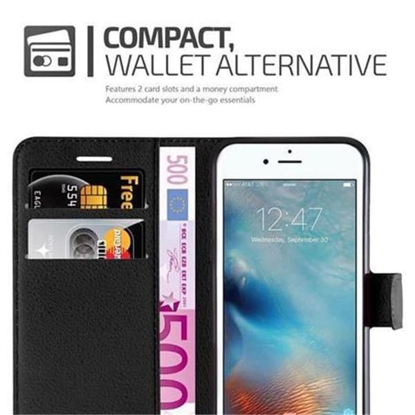 Etui för iPhone 7 / 7S / 8 / SE 2020 i JET BLACK Svart
