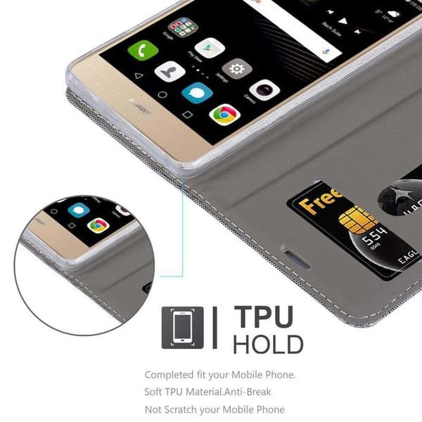 Skyddsfodral för Huawei P8 MAX i LJUST GRÅTT BRUNT Stötskyddande Etui Grå