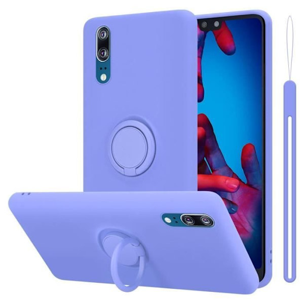 Coque - CADORABO - Huawei P20 - Silikon TPU - Stötsäker - Tunn Design Lila Ljuslila