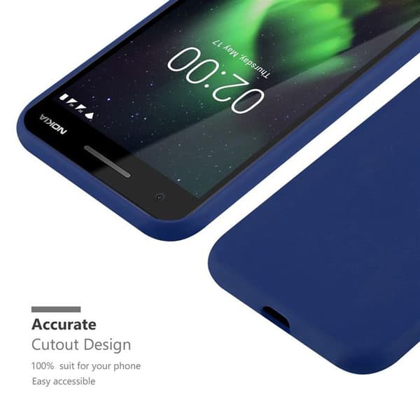 Skyddsfodral för Nokia 2.1 CANDY MÖRKBLEU Stötskydd i silikon Blå