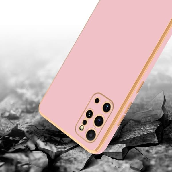 Skydd för Samsung Galaxy S20 PLUS Glansig Rosé - Guld med skydd för kamera Ros