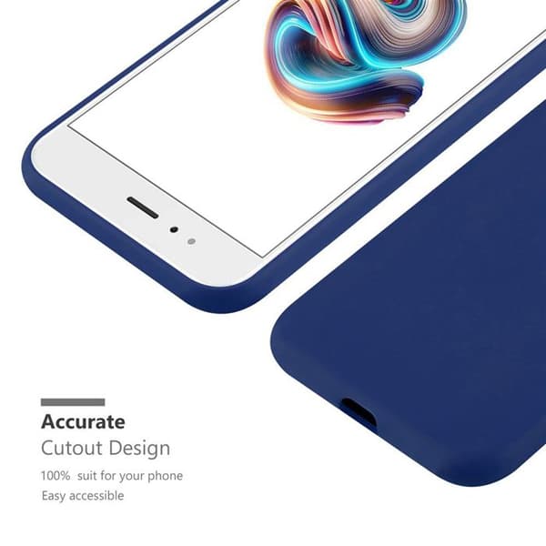 Skyddsfodral för Xiaomi Mi A1 / Mi 5X CANDY MÖRKBLEU Stötskydd Silikon Blå