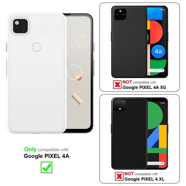 Fodral för Google PIXEL 4A Skal i ÄPPLE RÖD Röd