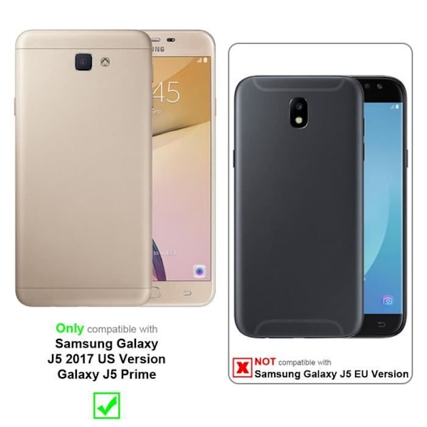 Coque - CADORABO - Samsung Galaxy J5 2017 US-version - Mörk blå godis - Silikon TPU - Chockskydd Godis mörkblå