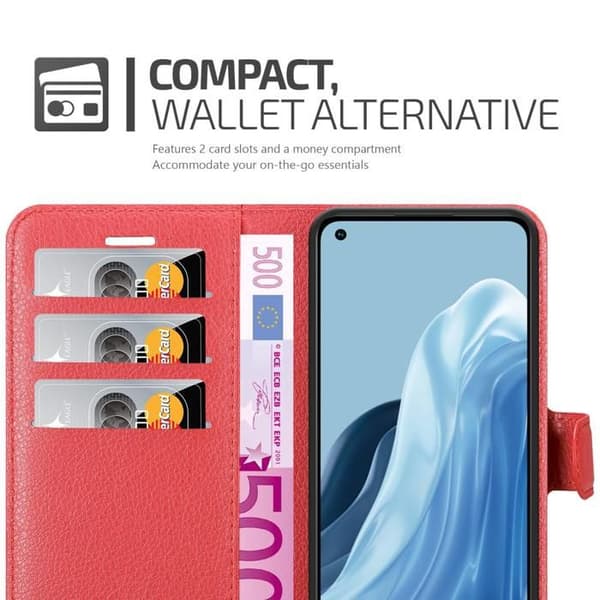 Etui för Realme 7 5G i KIRSCHRÖD Röd