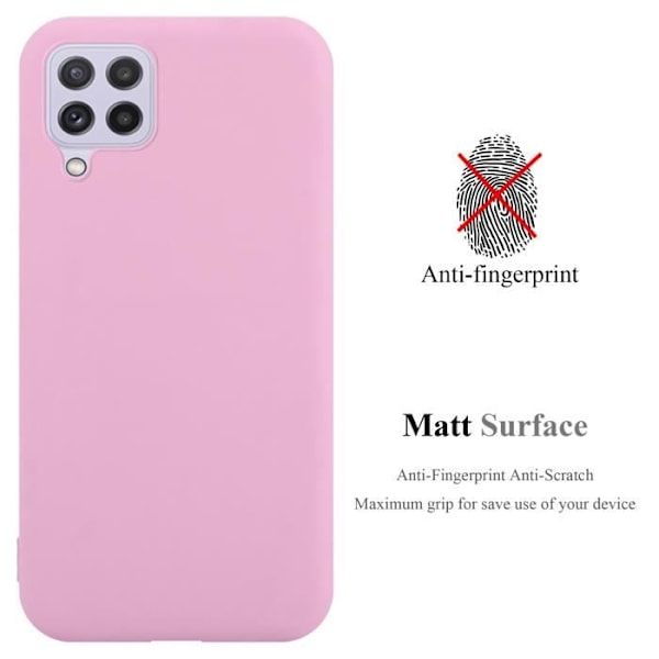 Coque - CADORABO - Samsung Galaxy A22/M22/M32 4G - Candy Rose Vif - Silikon TPU Skydd - Trendig Design Candy Hot Pink