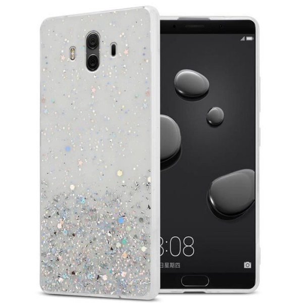 Fodral för Huawei MATE 10 / NOVA 2i Transparent Fodral med Glitter Fodral Cover Skyddande silikon TPU Glitter paljetter