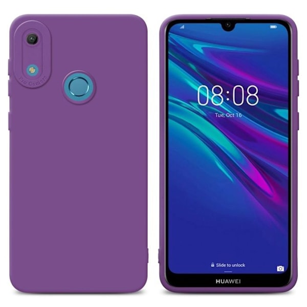 Coque för Huawei Y6 2019 i FLUID VIOLET MAT Fodral Etui Case Cover i flexibelt TPU-silikon Skydd Lila