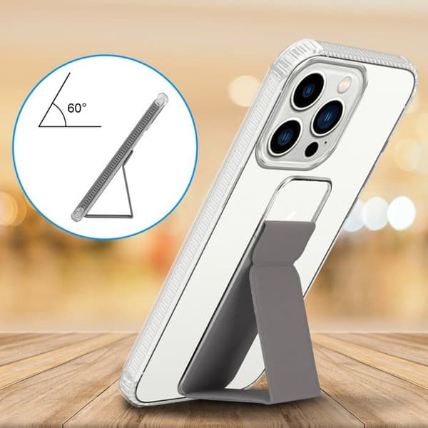 Skal för iPhone 13 PRO MAX Fodral i GRÅ med stöd och ställfunktion