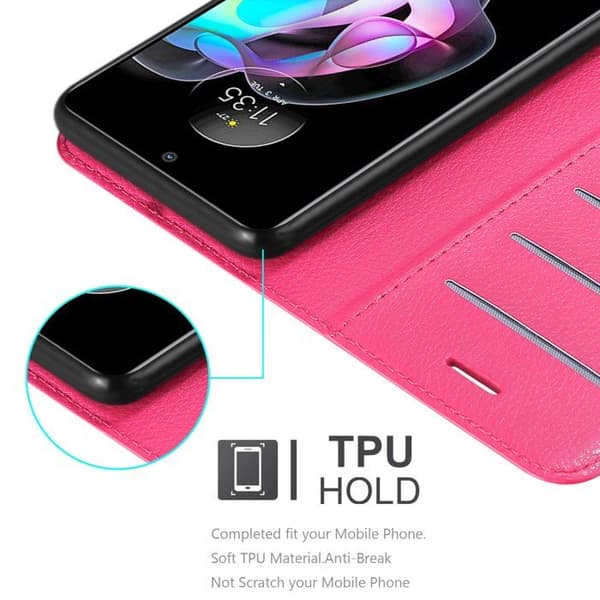 Etui för Motorola EDGE 20 i SOCKERROSA Ros