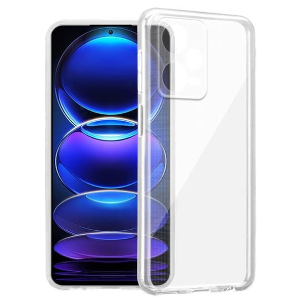 Skal för Redmi Note 12 Pro Plus 5G i transparent stöttålig silikon Vit
