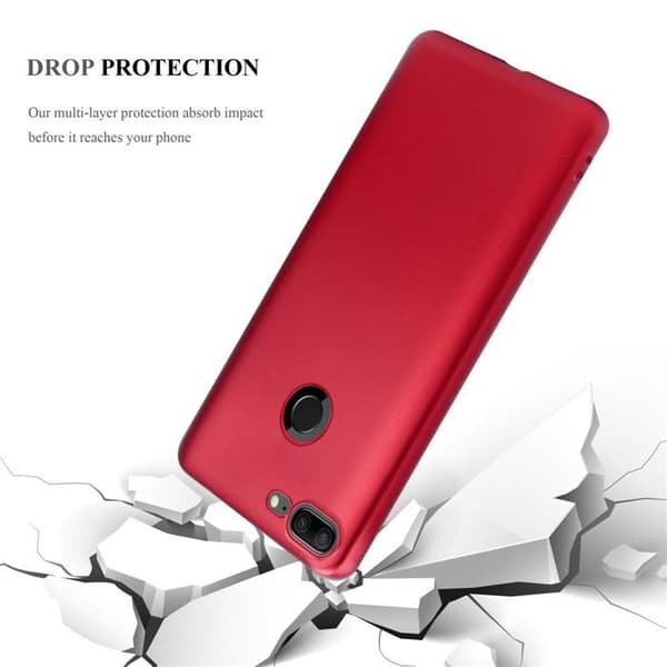 Skyddsskal för Honor 9 LITE Skyddsskal i MATTE RÖD Metallic Design Röd