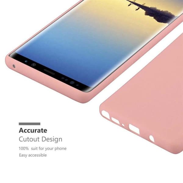 Skyddsfodral för Samsung Galaxy NOTE 8 CANDY ROSE VIF Stötsäker Silikon Ros