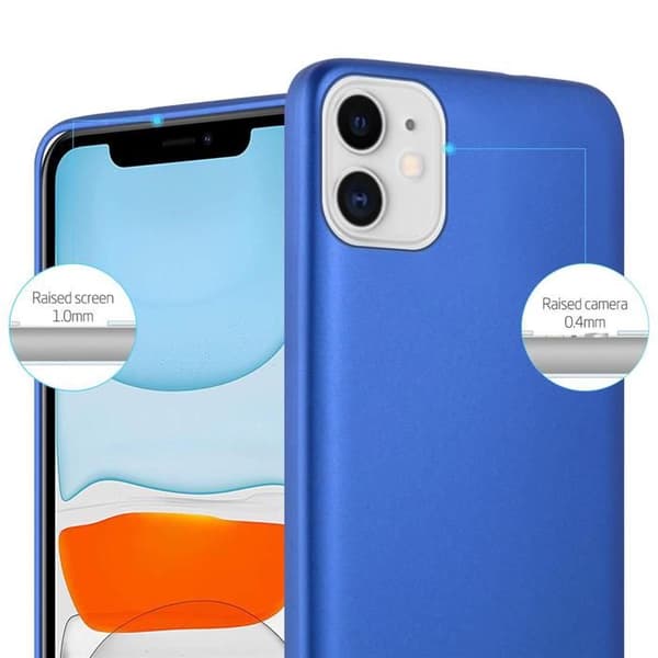 iPhone 11-fodral Skyddsfodral i MATTE METALLBLÅ Design Blå