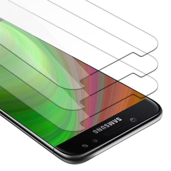 Cadorabo 3x skyddsglas för Samsung Galaxy J5 2017 i HÖGT TRANSPARENT härdat härdat skärmskyddsglas Transparent