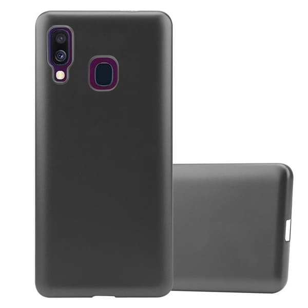 Skyddsfodral för Samsung Galaxy A40 Skyddsfodral i MATTS GRÅ METALLISK design Grå