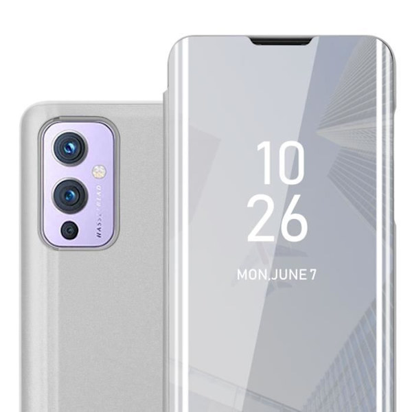 Coque - CADORABO - OnePlus 9 - Design Clear View - Silver - 360-graders skydd Pengar