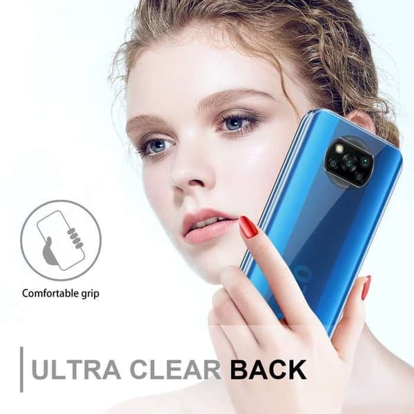 Transparent skydd för Xiaomi POCO X3 NFC, helskydd Vit