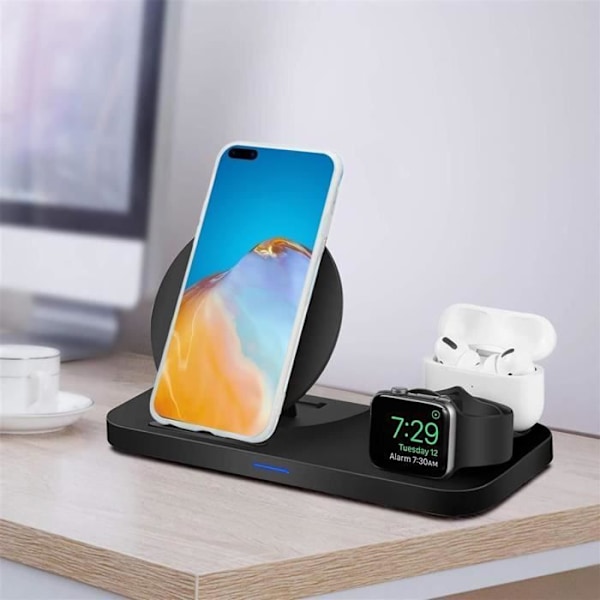Etui för Huawei P40 PRO - CADORABO - Grå Vit Blå Marmor - Silikon TPU - Mjuk Skydd Grå, vit, blå