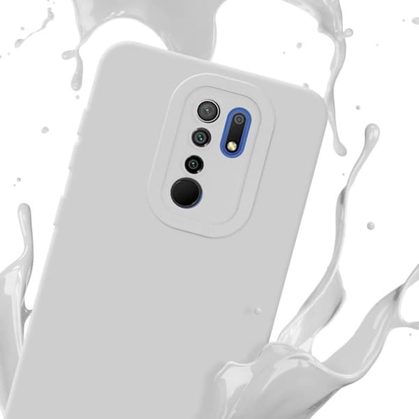 Skyddsfodral för Xiaomi RedMi 9 i FLUID VIT Stötsäker Vit
