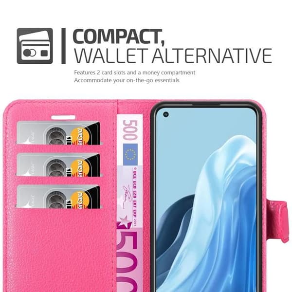 Etui för Oppo FIND X5 LITE / Reno7 5G i SOCKERROSA Ros