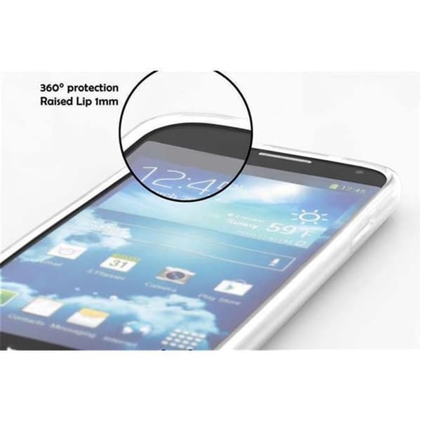 Skal för HTC ONE E9 i SEMI TRANSPARENT Vit