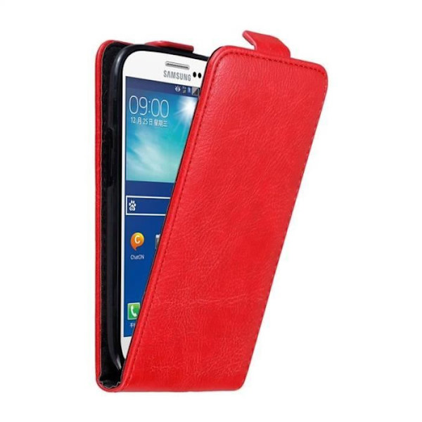Coque - CADORABO - Samsung Galaxy S3 / S3 NEO - Röd - Syntetiskt läder - Magnetisk stängning Röd