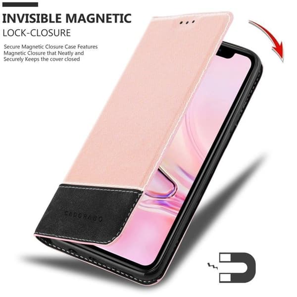 iPhone 13 PRO Fodral i ROSA SVART Skyddsetui Ros