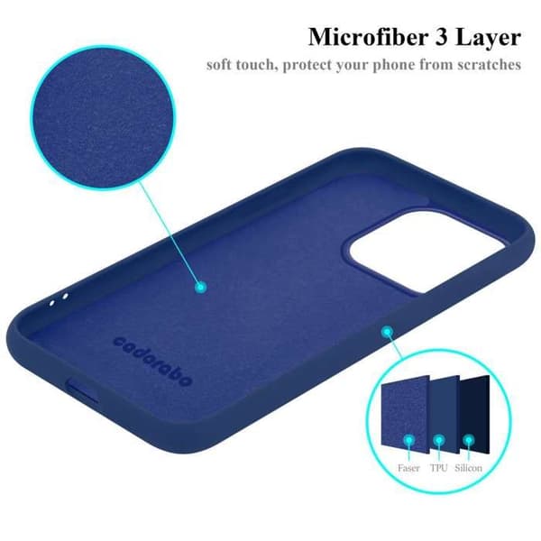 Skal för iPhone 15 PRO MAX Stötabsorberande i LIQUID BLUE Blå