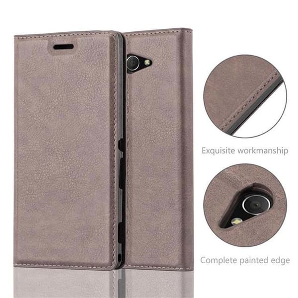 Fodral för Sony Xperia M2 / M2 AQUA i KAFÉBRUNN brun