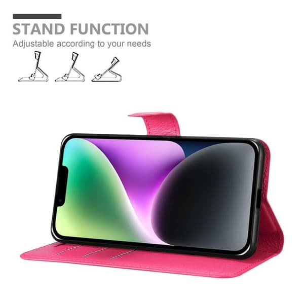 Etui för iPhone 14 PLUS i SOCKERSÖT ROSA Ros