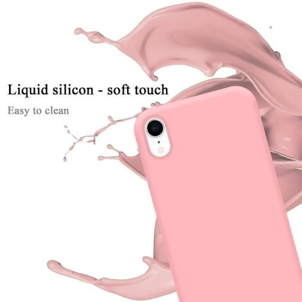 Telefonfodral - CADORABO - iPhone XR - Flexibel TPU-silikon - Optimal skydd - Tunn och lätt design Rosa