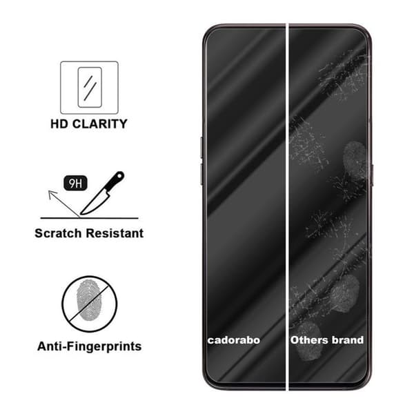 Härdat skärmskydd för Samsung Galaxy A80 / A90 4G Vit