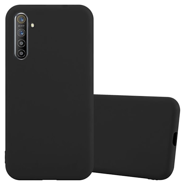 Coque för Realme X2 / XT / Oppo K5 Etui i CANDY SVART Hölster Fodral Skydd Silikon TPU Fodral Svart