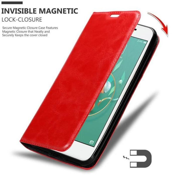 Cadorabo Fodral till ZTE Nubia M2 LITE i APPLE RÖD