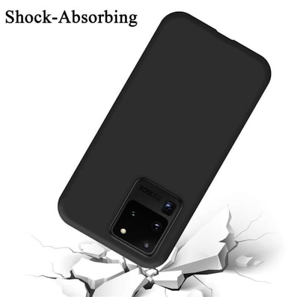 Cadorabo skal för Samsung Galaxy S20 Ultra - i svart - Flexibelt TPU-silikon Svart