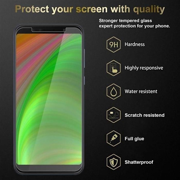 3x Härdat skärmskydd i glas för Asus ZenFone MAX PLUS M1 Film skydd i HÖG TRANSPARANT härdat glas Vit