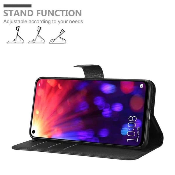 Etui för Honor View 20 i JET BLACK Svart
