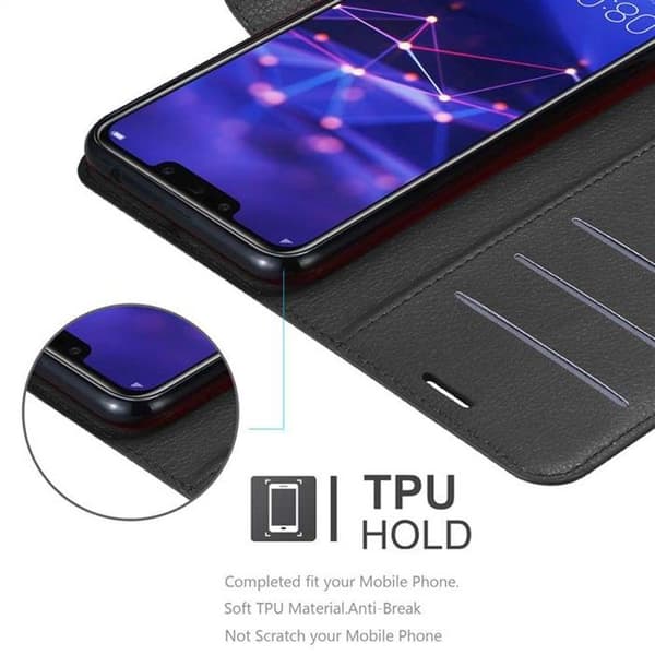 Etui för Huawei MATE 20 LITE i JET BLACK Svart