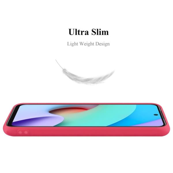 Skyddsskal för Xiaomi RedMi 10 CANDY RÖD Stötsäker Silikon Röd