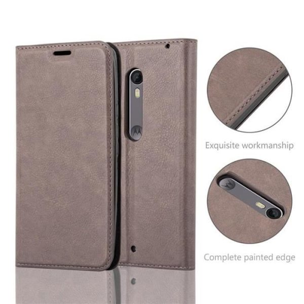 Cadorabo Fodral till Motorola MOTO X STYLE i KAFFEBRUNT