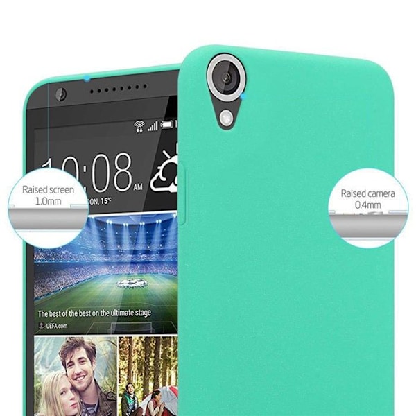 Skyddsfodral för HTC Desire 820 Etui i FROSTY GRÖN Hårdskal Täcker Skydd med frostat utseende Grön