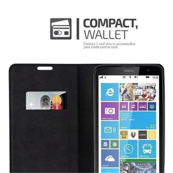 Nokia Lumia 1320 Fodral i APPLE RÖD från Cadorabo (INVISIBLE MAGNETIC CLOSURE Design) Helt skyddsfodral med flik