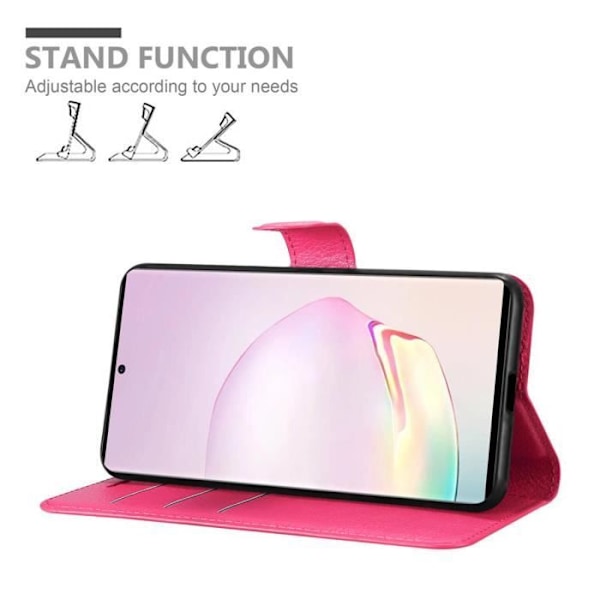 Coque för Samsung Galaxy NOTE 20 - CADORABO - ROSA GODIS - Syntetiskt läder - Magnetisk stängning - Ställfunktion GODISROSA